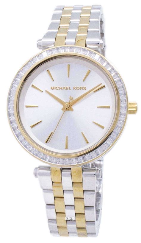 michael kors women's mini darci two tone watch mk3405|Women's Two.